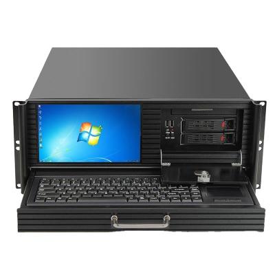 China With Fan 4U LCD Workstation Rackmount Case With Touch Screen And Keyboard EKI-N452LTKB for sale