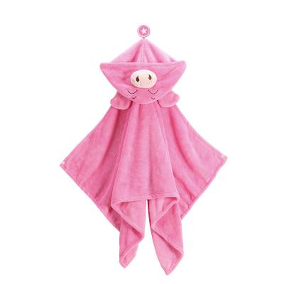 China New Design 2021 Hot Sale Wearable Animal Super Soft Girl Hooded Baby Covering for sale