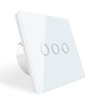 China Security / Best Selling EU / UK Standard 3 Gang Wall Switch Wifi Electrical Switch Durable for sale