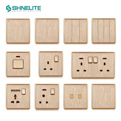 China Hot Seller Safety Goods OEM Brand Deco String Lamp Switch Shinelite BS Wall Switch Socket for sale