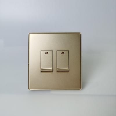 China Safety Goods Modern Design Bangladesh Market 2 Gang Plastic Wall Light Switch for sale