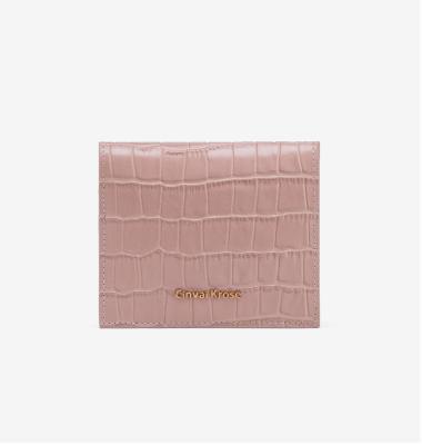 China Factory direct sales high capacity single short solid color ladies wallet multi-card high-end wallet for sale