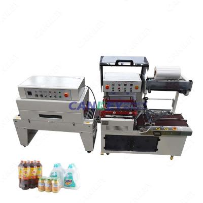 China Automatic Food Cankey Heat Shrink Wrapping Film Machine For Water Bottles for sale