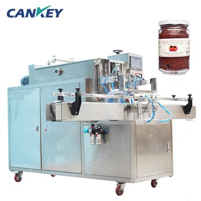 China Food Cankey Heated Hopper Tomato Sauce Aseptic Filling Machine for sale