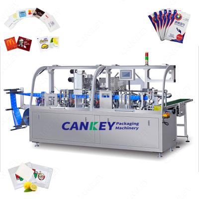 China Automatic High Speed ​​Food Single Pcs Wet Wipes Sachet Making Price Wet Tissue Machine for sale