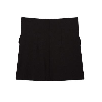 China Promotion high quality anti-static summer women's fashionable short black classy skirt elegant mature with zipper for sale