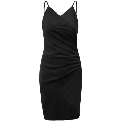 China 2021 Anti-Wrinkle Party Strap Club Dresses Elegant Sexy V-Neck Mini Bodycon Dress Women Body Slimming Dress for sale