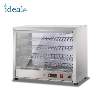 China Keep Warm Heater Display Glass Food Showcase for sale