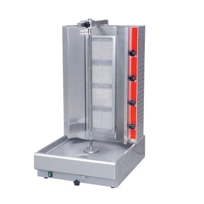 China Industrial Restaurant Gas Shawarma 4 Burner for sale