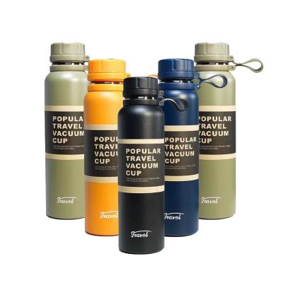 China PORTABLE Stainless Steel Water Bottle Double Wall Mouth Stainless Steel Water Bottle Flask Small Sports Water Bottle for sale