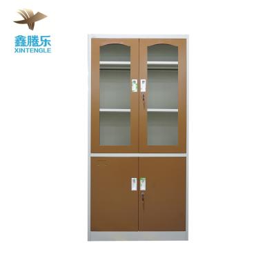 China 2021 Promotion New Transfer Iron Straw Foldable Wooden Metal Office Storage Cabinet Transfer Wood Technology Like A Transfer Wood for sale