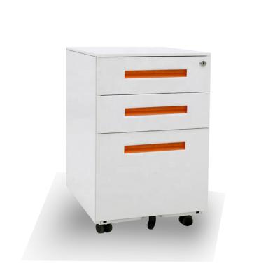 China 2021 Modern Amazon Hot Selling Pedestal Office Furniture 3 Drawer Metal Hospital Movable Cabinet for sale