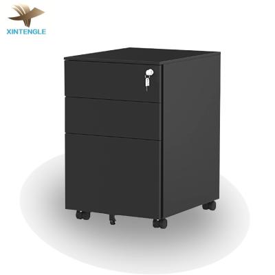 China 2021 Hot Sell Amazon Mobile Pedestal Office Furniture 3 Drawer Mobile Metal Filing Cabinet for sale