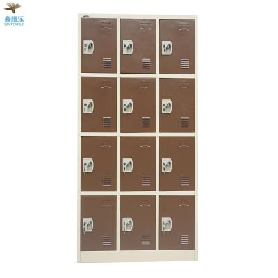 China Mordern single cheap price 12 compartments locker cabinet stainless steel gym storage lockers casillero metalico for sale