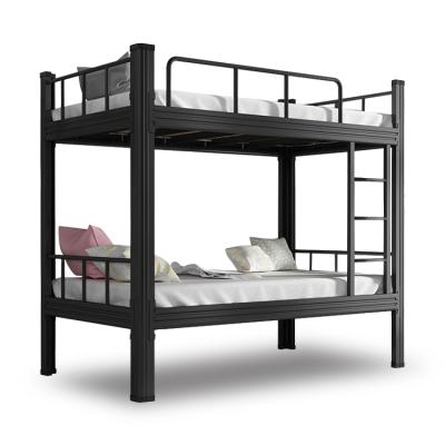 China Wholesale Foldable Knock Down Metal Bunk Bed Modern Heavy Duty Double Double for sale