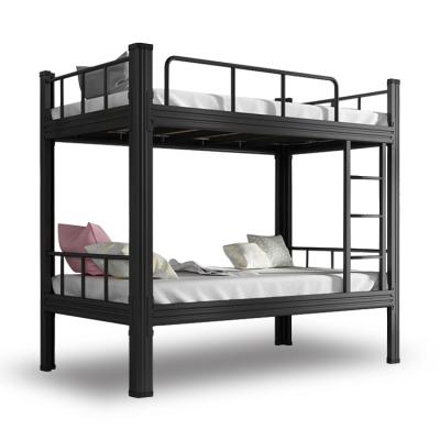 China Wholesale Foldable Knock Down Modern Heavy Duty Metal School Double Bunk Bed for sale