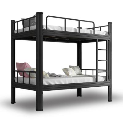 China Wholesale Foldable Knock Down Metal Bunk Bed Modern Heavy Duty Double Iron for sale