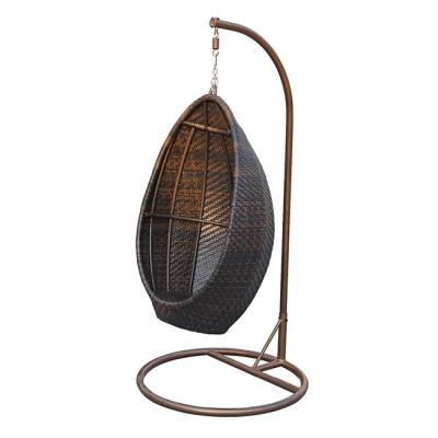 China Durable Garden Furniture Rattan Stable Swing Chair Hanging Egg Chair for sale