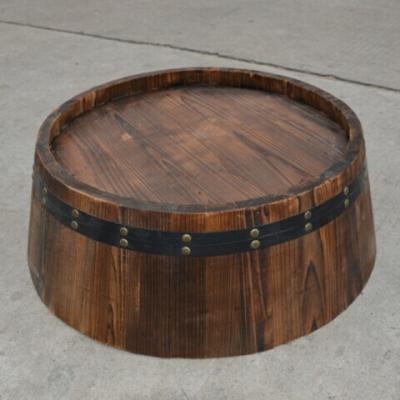 China China Custom Logo Solid Oak Wooden Wine Barrel For Whiskey Rum Bourbon Tequila Beer for sale