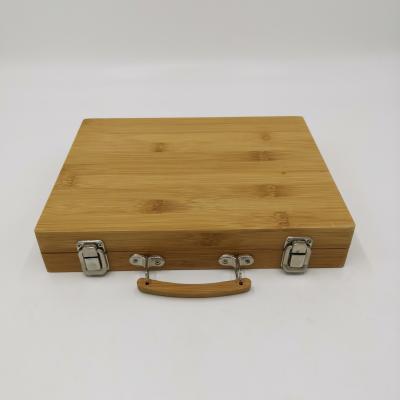 China Recyclable Engraved Bamboo Wooden Stash Box for sale