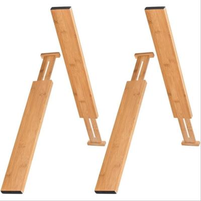 China Sustainable Bamboo Drawer Divider, Drawer Organiserbamboo Expansion Divider Bamboo Expandable Drawer Bamboo for sale