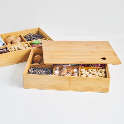 China Factory direct sales of high quality custom drawer storage box recyclable small bamboo box, dried fruit storage box for sale