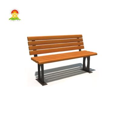 China Elegant fancy style solid wood outdoor park set garden lauan wood furniture for sale for sale