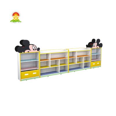 China Amusement park super quality promotional cartoon kids play storage cabinet for sale for sale