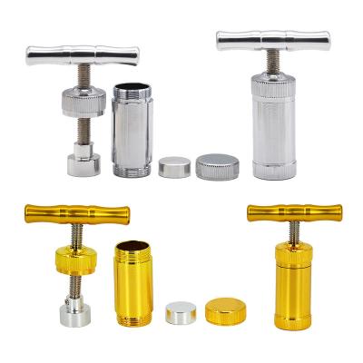 China Smoking Grinder For Herb Smoking Pipe Accessories T Bar Metal Press Tool T Shape Aluminum Press Tool For Pollen Spice Grinder Garlic for sale