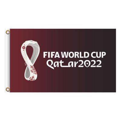 China Health Care Institute Qatar World Cup Soccer Event Flag 2022 World Cup Banner 3x5 ft for sale