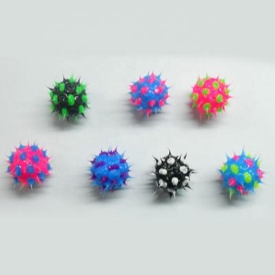 China Jewelry Making Eco Friendly Spiked Round Rubber Bead Jewelry Making Craft Supplies Beads For Earrings for sale