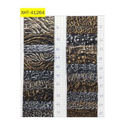 China Abrasion-Resistant Wholesale Obsolete Pattern Design Embossed PU Leatherette Fabric Roll For Making Cover/Clothing/Earring for sale