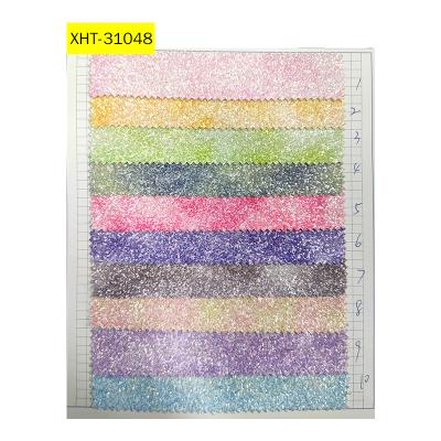 China Matte Color Plain Design Wholesale Chunky Glitter Faux Leather Fabric Abrasion-Resistant Roll/Sheet For Making Shoe/Bag/Decoration/Bow/Hair Craft for sale