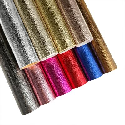 China Silver Faux Beaded Elastic Leaf Leather Faux Lychee Lychee Leather Pattern For Making Band Shoes/Garments/DIY Accessories for sale