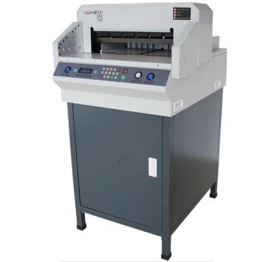 China Small A3 A4 Paper Cutting Machine Control Print Stores WUHAO 4606 Program Paper Cutter Automatic Digital Paper Cutter for sale