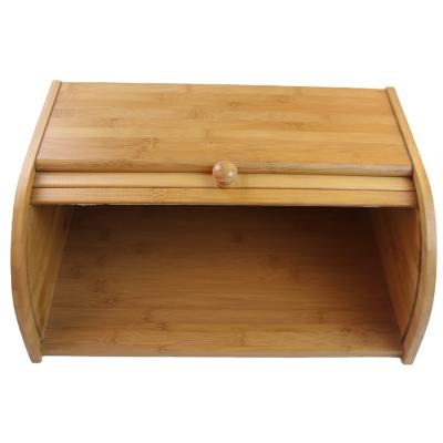 China Natural Bamboo Freshness Preservation Food Storage Bread Box Kitchen Food Storage for sale