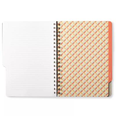 China Custom Made Eco-Friendly Printing 2023 - A5 Hardcover Spiral Paper Notebook Book Printing Softcover with Wire-O Binding Organizer Monthly Planner for sale