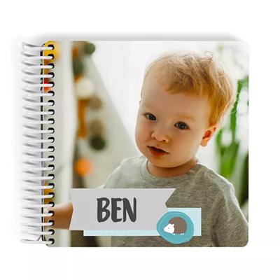 China Eco-Friendly Custom Photo Album Children's Book Spiral Binding Picture Album Memorial Book for sale