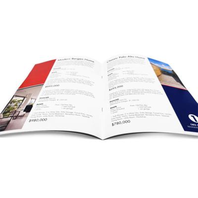 China Business.office.gift .promotion.etc Customized High Quality Printing Quilting Saddle Softcover Booklet Instruction Manual for sale