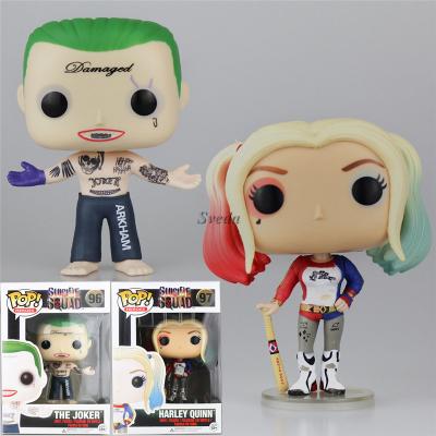 China Cartoon Toy Sromda POP Figure SUICIDE PLATOON #96 The Joker #97 Harley Quinn PVC Figure Wholesale for sale