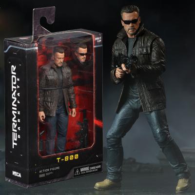 China The Terminator 2019 MODEL TOY The 6 dark hands of fate t800 Skeleton Schwarzenegger Sarah connor 7 inch mobile NECA model for sale