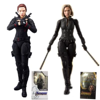 China Cartoon Toy Endgame 4 Figuarts Black Widow Action Number Model Toys Doll For Gift for sale