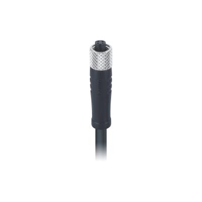 China Waterproof Sensors IP67 M5 Connector 3pin Sensor Direct To 0.5m PVC Female Molded Cable, Free End for sale