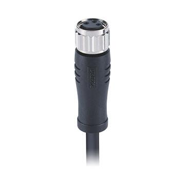 China M8 Sensors 3pin Connector Waterproof Unshielded Code Female M8x1.0 Screw A Molded 1m PVC Cable , Free End for sale