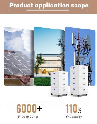 中国 48V/51.2V Stackable Home Battery For Renewable Energy With Cloud-Based Software 販売のため