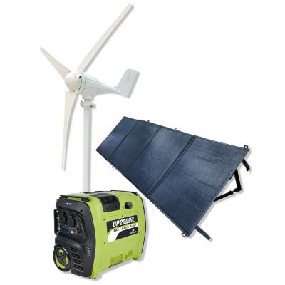 China Home 1000W 2000W 3000w Off Grid Mini Home Portable Solar Power Station 3kw Solar Wind Power Hybrid Power System for sale