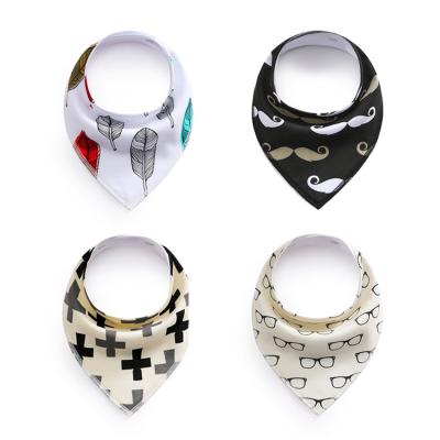 China Newborn Baby Girls Bibs Antibacterial Accessories Boys Burp Triangle Soft Bandana Cotton Toddler Infant Saliva Towel for sale