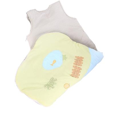 China Antibacterial High Quality Super Soft 100% Cotton Baby Sleep Sack Singlet Embroidery Printed Sleeveless Quilted Baby Sleep Sack With Warm Zipper for sale