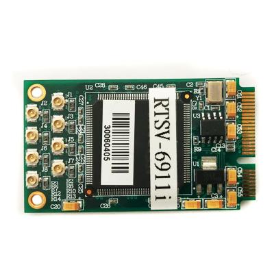 China CVBS Video Capture Card RTSV-6911i miniPCIe Video Board with 8-channel PAL/NTSC/RS170 for sale