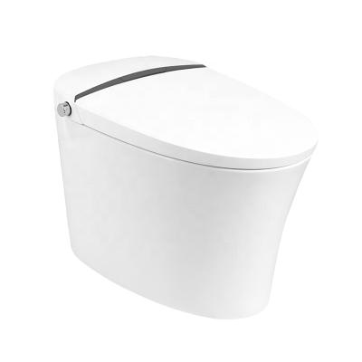 China Automatic Intelligent Function Tankless Electric Toilet Automatic Operation Bathroom Commode Ceramic Smart Toilet for sale